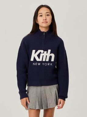 Kith Kids Sweater Rib Hunter Quarter Zip